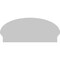 Ekena Millwork Elliptical Sunburst Architectural Grade PVC Combination Pediment, 34"W x 15-3/8"H x 2-3/4"P PEDPC034X155ELL01 - alternate 4